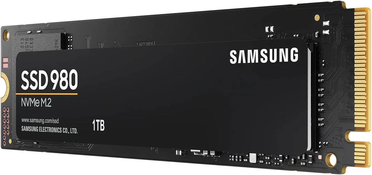 درایو حالت جامد داخلی SAMSUNG 980 M.2 NVMe Interface برای بازی، گرافیک سنگین، حالت تمام قدرت، مشکی، MZ-V8V1T0BW
