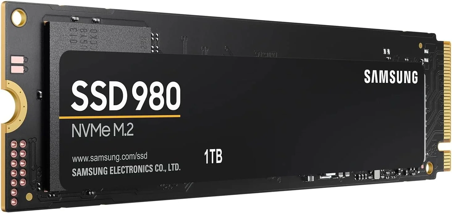 درایو حالت جامد داخلی SAMSUNG 980 M.2 NVMe Interface برای بازی، گرافیک سنگین، حالت تمام قدرت، مشکی، MZ-V8V1T0BW