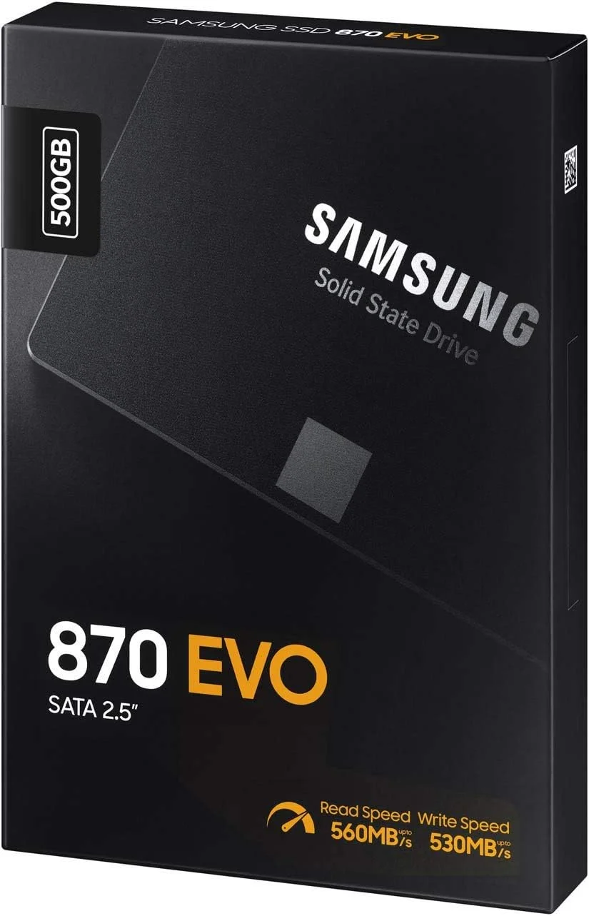 حافظه اس اس دی 500 گیگابایتی سامسونگ 870 EVO 2.5 اینچی SATA III داخلی مدل MZ 77E500BW