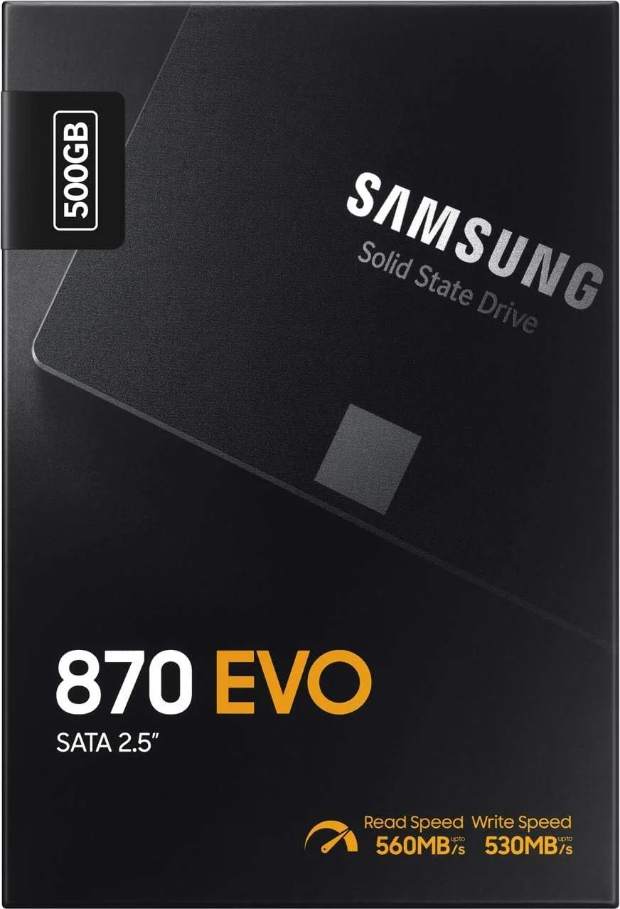 حافظه اس اس دی 500 گیگابایتی سامسونگ 870 EVO 2.5 اینچی SATA III داخلی مدل MZ 77E500BW