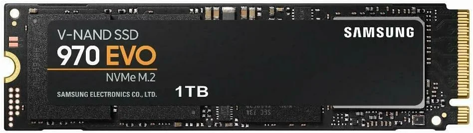 درایو حالت جامد داخلی سامسونگ 970 Evo 1 ترابایت PCIe NVMe M.2 2280 SSD مدل MZ V7E1T0Bw مشکی, MZ-V7E1T0BW