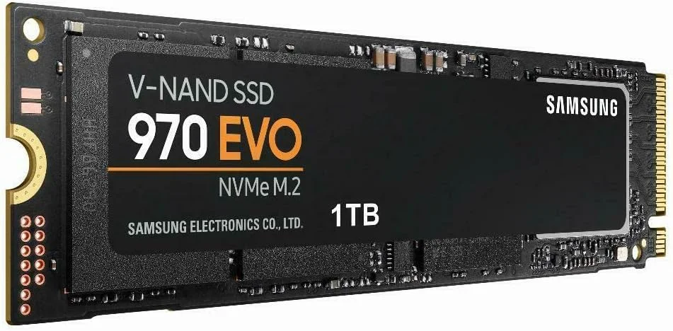 درایو حالت جامد داخلی سامسونگ 970 Evo 1 ترابایت PCIe NVMe M.2 2280 SSD مدل MZ V7E1T0Bw مشکی, MZ-V7E1T0BW