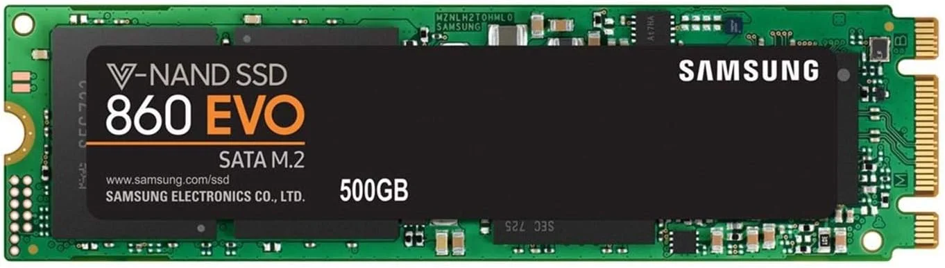 درایو حالت جامد SAMSUNG MZ-N6E500BW M.2 860 EVO، ظرفیت 500 گیگابایت