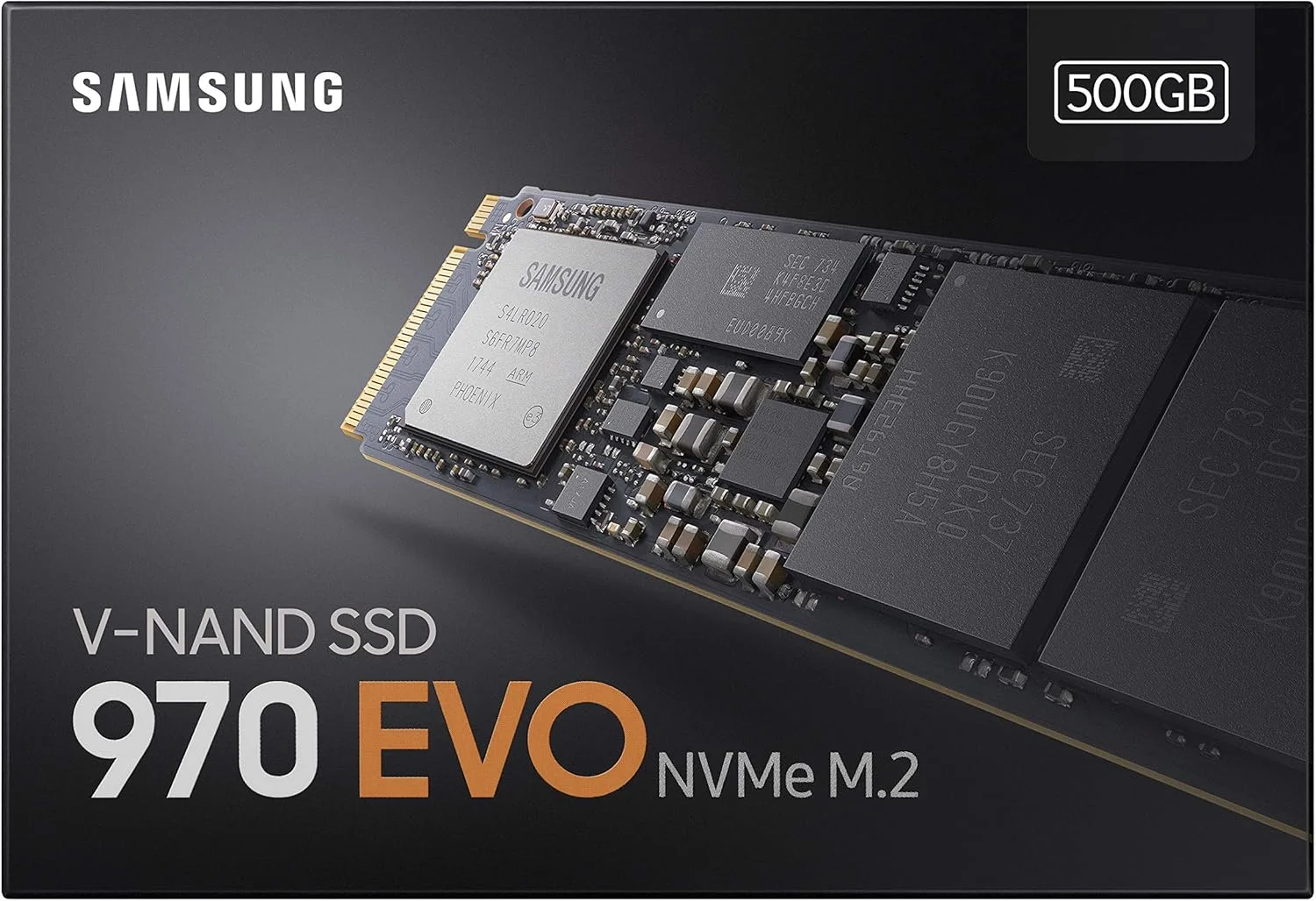 حافظه اس اس دی داخلی سامسونگ 970 EVO 500GB M.2-2280 PCIe NVMe (MZ-V7E500BW)