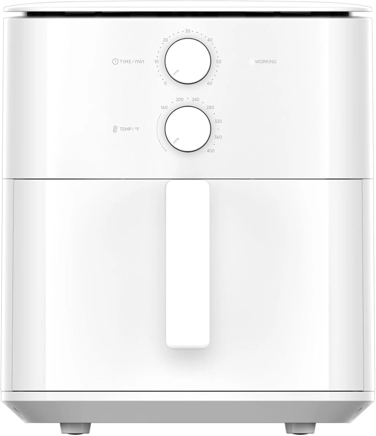 سرخ کن شیائومی مدل Essential با ظرفیت 6 لیتر، گردش هوای گرم 360 درجه، صفحه لمسی OLED، دمای قابل تنظیم 40-200 درجه سانتیگراد، بیش از 100 دستور پخت هوشمند، قطعات قابل شستشو در ماشین ظرفشویی، سفید