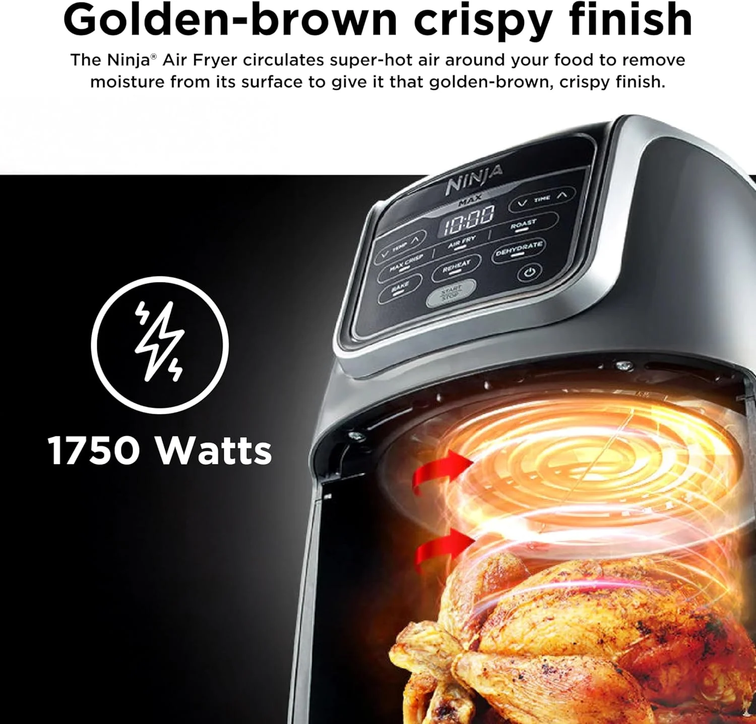 سرخ کن نینجا مدل Nutri Ninja Foodi AF160ANZ Airfryer Deluxe AF160، خاکستری