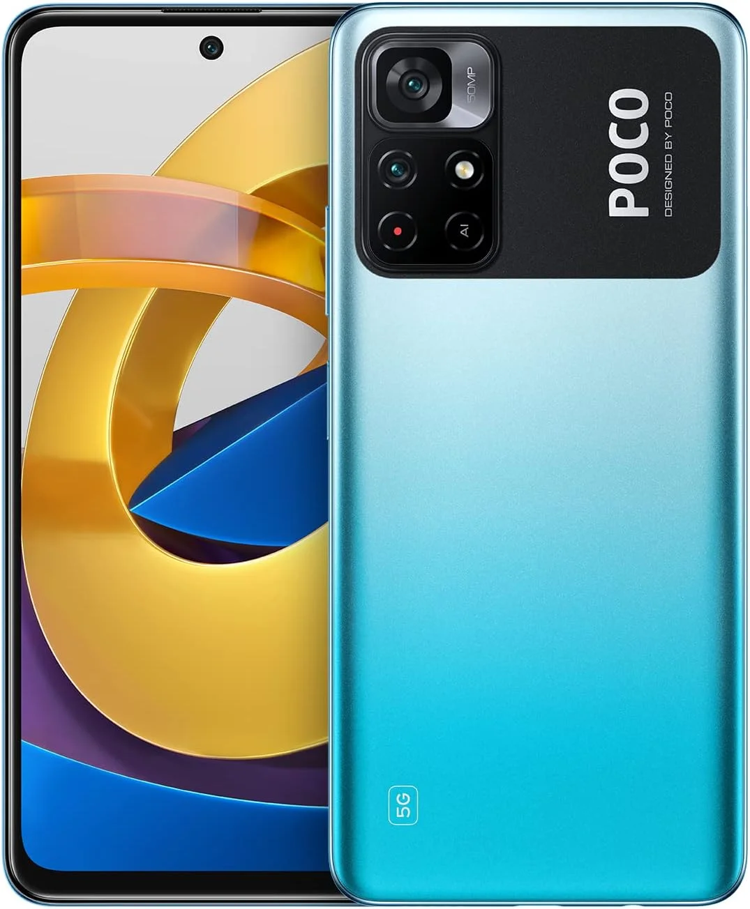 گوشی موبایل شیائومی Poco M4 Pro (5G) دو سیم کارت 64 گیگابایت ROM + 4 گیگابایت RAM (فقط GSM | بدون CDMA) نسخه بین المللی - آبی خنک