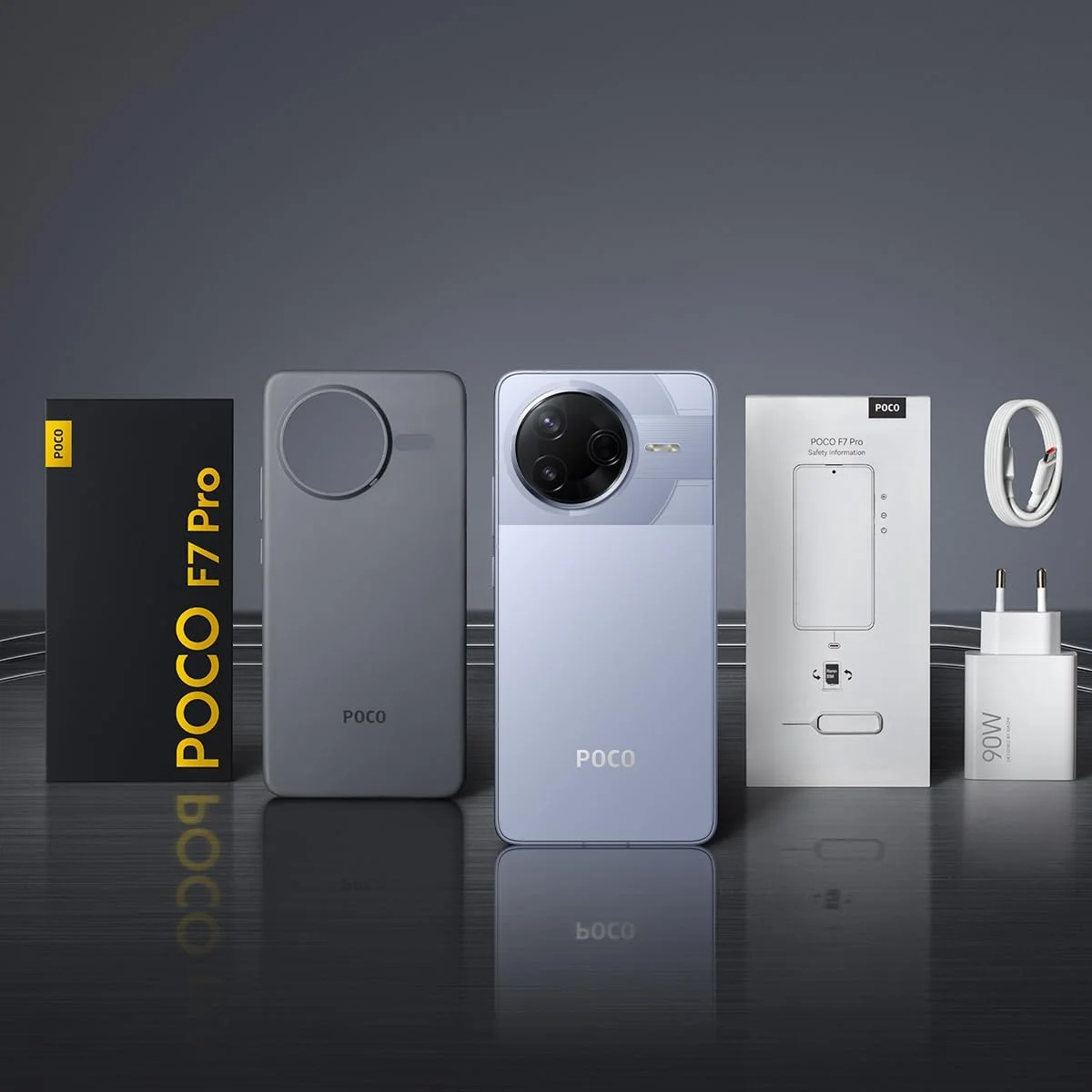 گوشی موبایل POCO F7 Pro نقره ای با 12 گیگابایت رم و 512 گیگابایت حافظه داخلی