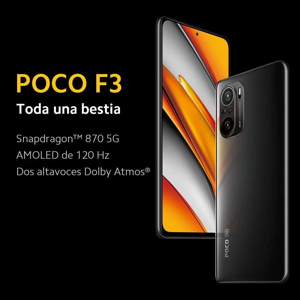 گوشی موبایل شیائومی Poco F3 دو سیم کارت، صفحه نمایش آمولد، مشکی شب، 6 گیگابایت رم، 128 گیگابایت حافظه داخلی، 5G LTE گوشی موبایل شیائومی Poco F3 دو سیم کارت، صفحه نمایش آمولد، مشکی شب، 6 گیگابایت رم، 128 گیگابایت حافظه داخلی، 5G LTE