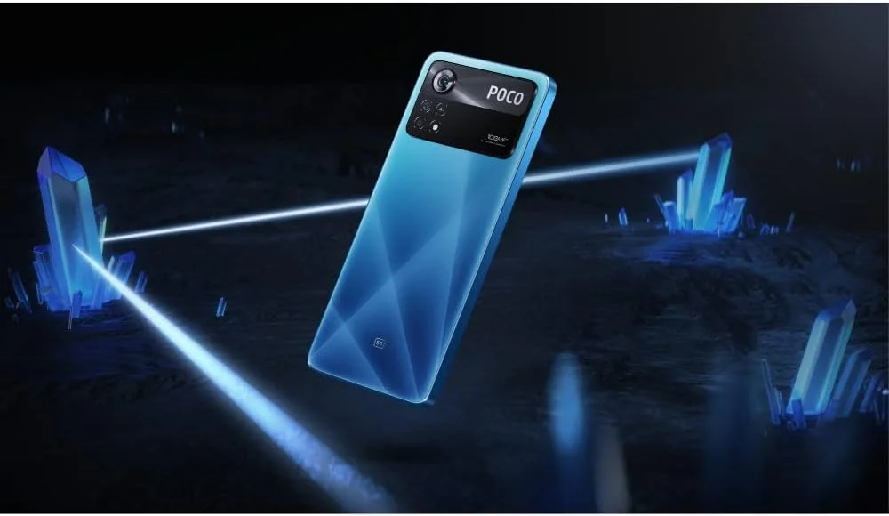 گوشی موبایل شیائومی پوکو X4 Pro 5G دو سیم کارت با NFC رنگ آبی لیزری، 8 گیگابایت رم و 256 گیگابایت حافظه داخلی