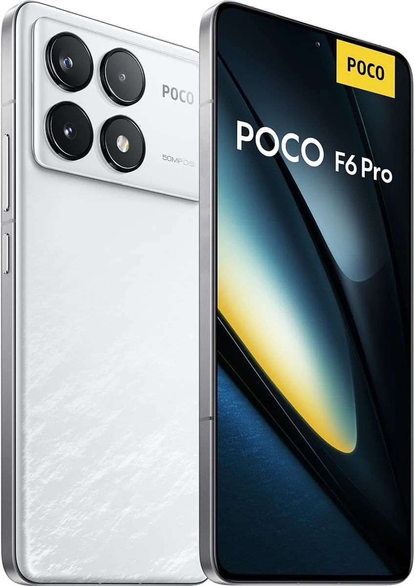 گوشی موبایل شیائومی Poco F6 Pro 5G (حافظه داخلی 512 گیگابایت + رم 12 گیگابایت) نسخه گلوبال آنلاک 6.67 اینچ 120 هرتز دوربین سه گانه 50 مگاپیکسلی (مناسب برای Tmobile Mint Tello و گلوبال) (سفید) گوشی موبایل شیائومی Poco F6 Pro 5G (حافظه داخلی 512 گیگابایت + رم 12 گیگابایت) نسخه گلوبال آنلاک 6.67 اینچ 120 هرتز دوربین سه گانه 50 مگاپیکسلی (مناسب برای Tmobile Mint Tello و گلوبال) (سفید)