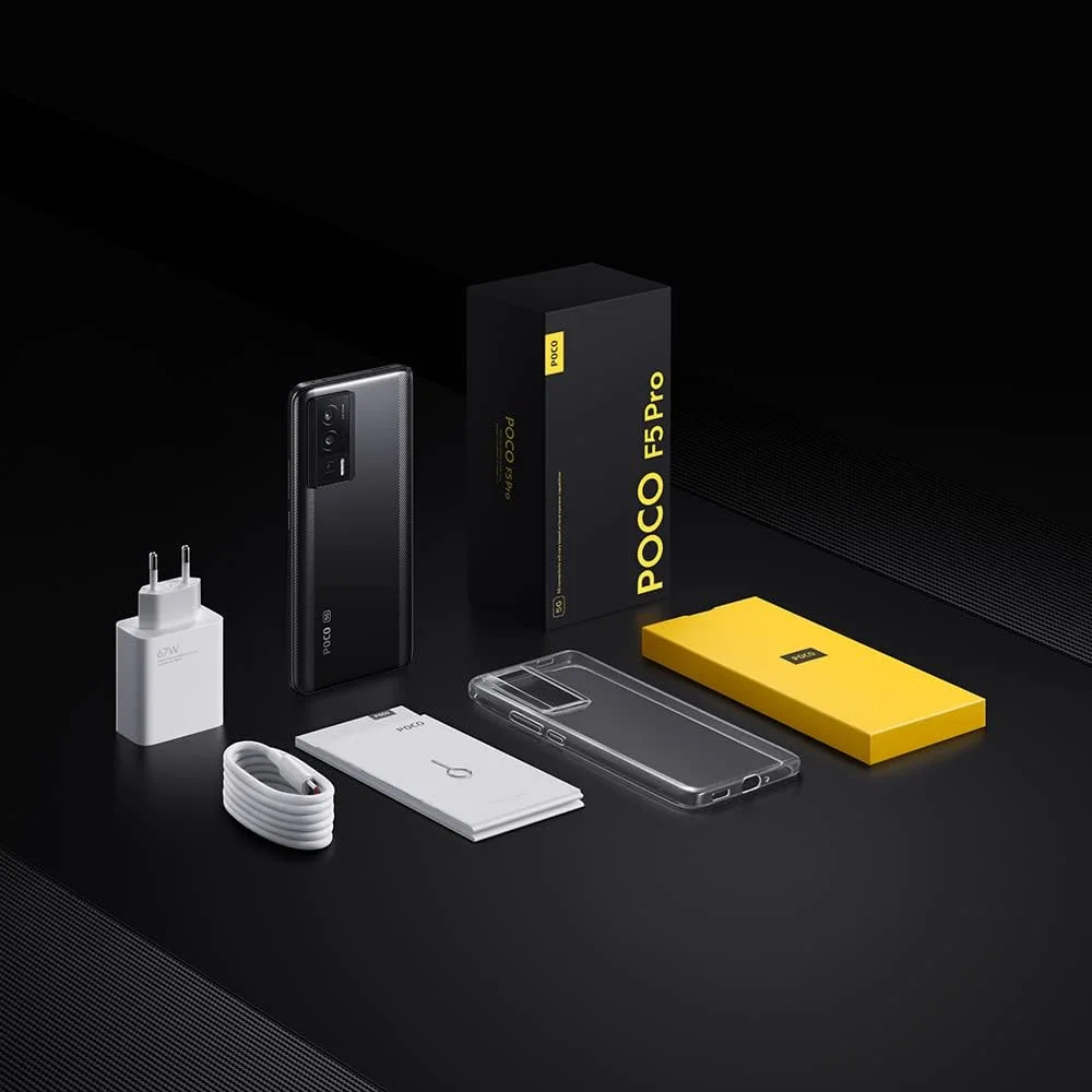 گوشی موبایل شیائومی POCO F5 Pro (مشکی، 12 گیگابایت رم، 256 گیگابایت حافظه داخلی) - پردازنده پرچمدار Snapdragon 8+ Gen 1 | صفحه نمایش WQHD+ 120Hz AMOLED DotDisplay | شارژ سریع بی سیم 33 واتی | دوربین سه گانه 64 مگاپیکسلی با OIS گوشی موبایل شیائومی POCO F5 Pro (مشکی، 12 گیگابایت رم، 256 گیگابایت حافظه داخلی) - پردازنده پرچمدار Snapdragon 8+ Gen 1 | صفحه نمایش WQHD+ 120Hz AMOLED DotDisplay | شارژ سریع بی سیم 33 واتی | دوربین سه گانه 64 مگاپیکسلی با OIS