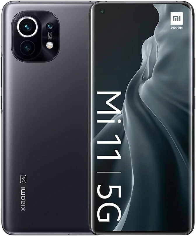 گوشی شیائومی Mi 11 5G - اسنپدراگون 888، نمایشگر 6.81 اینچی WQHD+ AMOLED DotDisplay، دوربین سه گانه 108 مگاپیکسلی، شارژ بی سیم 50 واتی، Harman Kardon، 8 گیگابایت + 128 گیگابایت، 4600 میلی آمپر ساعت، خاکستری نیمه شب (نسخه انگلستان + 2 سال گارانتی شیائومی)