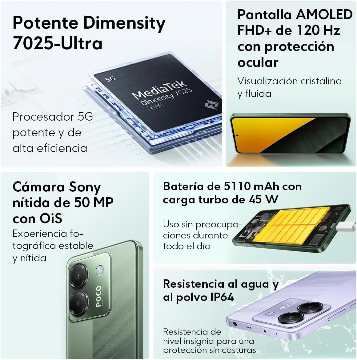 گوشی موبایل POCO M7 Pro 5G سبز رنگ با 12 گیگابایت رم و 256 گیگابایت حافظه داخلی گوشی موبایل POCO M7 Pro 5G سبز رنگ با 12 گیگابایت رم و 256 گیگابایت حافظه داخلی