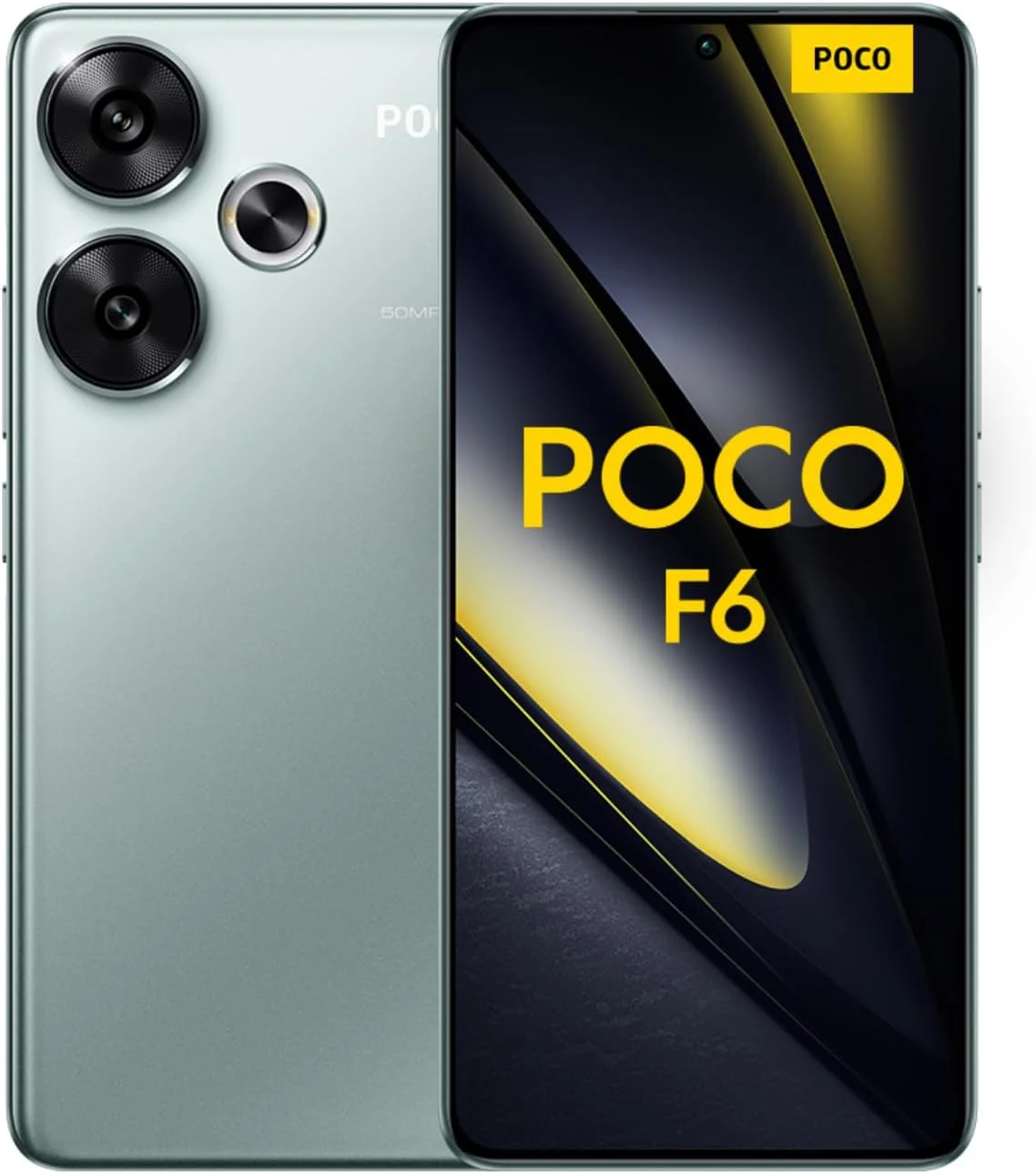 گوشی موبایل شیائومی POCO F6 5G، سبز (8 گیگابایت رم + 256 گیگابایت حافظه داخلی) | Snapdragon 8s Gen 3 | صفحه نمایش 6.67 اینچی AMOLED 120 هرتز | دوربین سه گانه با OIS 50+8 مگاپیکسل، دوربین جلو 20 مگاپیکسل