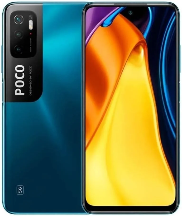 گوشی موبایل شیائومی POCO M3 Pro 5G با صفحه نمایش 16.5 سانتی متر (6.5 اینچ)، دو سیم کارت، MIUI 12، USB Type-C، رم 4 گیگابایت، حافظه داخلی 64 گیگابایت، باتری 5000 میلی آمپر ساعت، آبی خنک