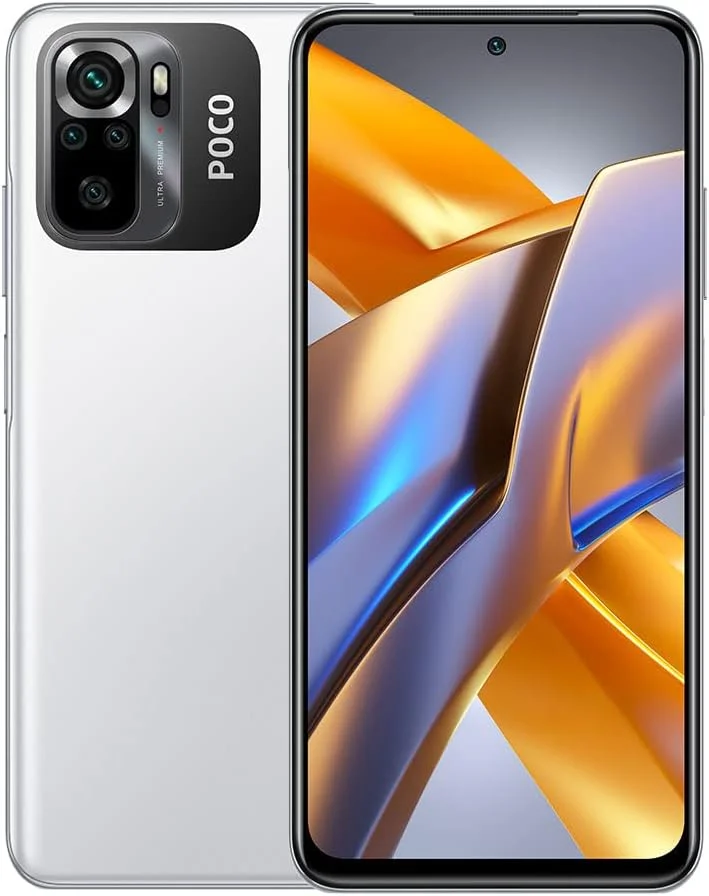 گوشی موبایل شیائومی POCO M5s با نمایشگر 6.43 اینچی FHD+ AMOLED DotDisplay دو سیم کارت سفید 6 گیگابایت رم 128 گیگابایت 4G