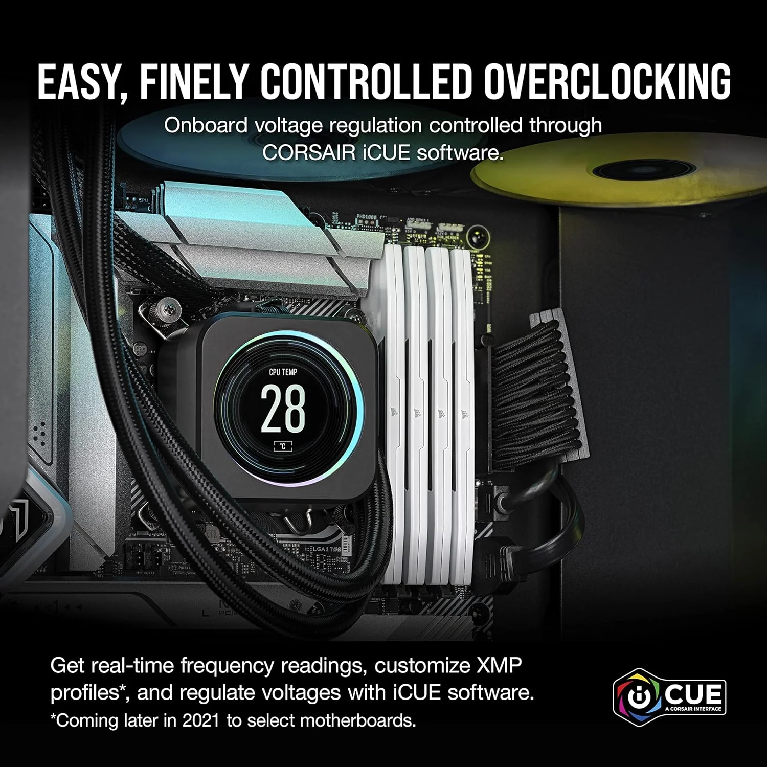 رم کامپیوتر CORSAIR VENGEANCE DDR5 با ظرفیت 32 گیگابایت (2x16GB) 6000MHz CL36 Intel XMP سازگار با iCUE - سفید (CMK32GX5M2E6000C36W) رم کامپیوتر CORSAIR VENGEANCE DDR5 با ظرفیت 32 گیگابایت (2x16GB) 6000MHz CL36 Intel XMP سازگار با iCUE - سفید (CMK32GX5M2E6000C36W)