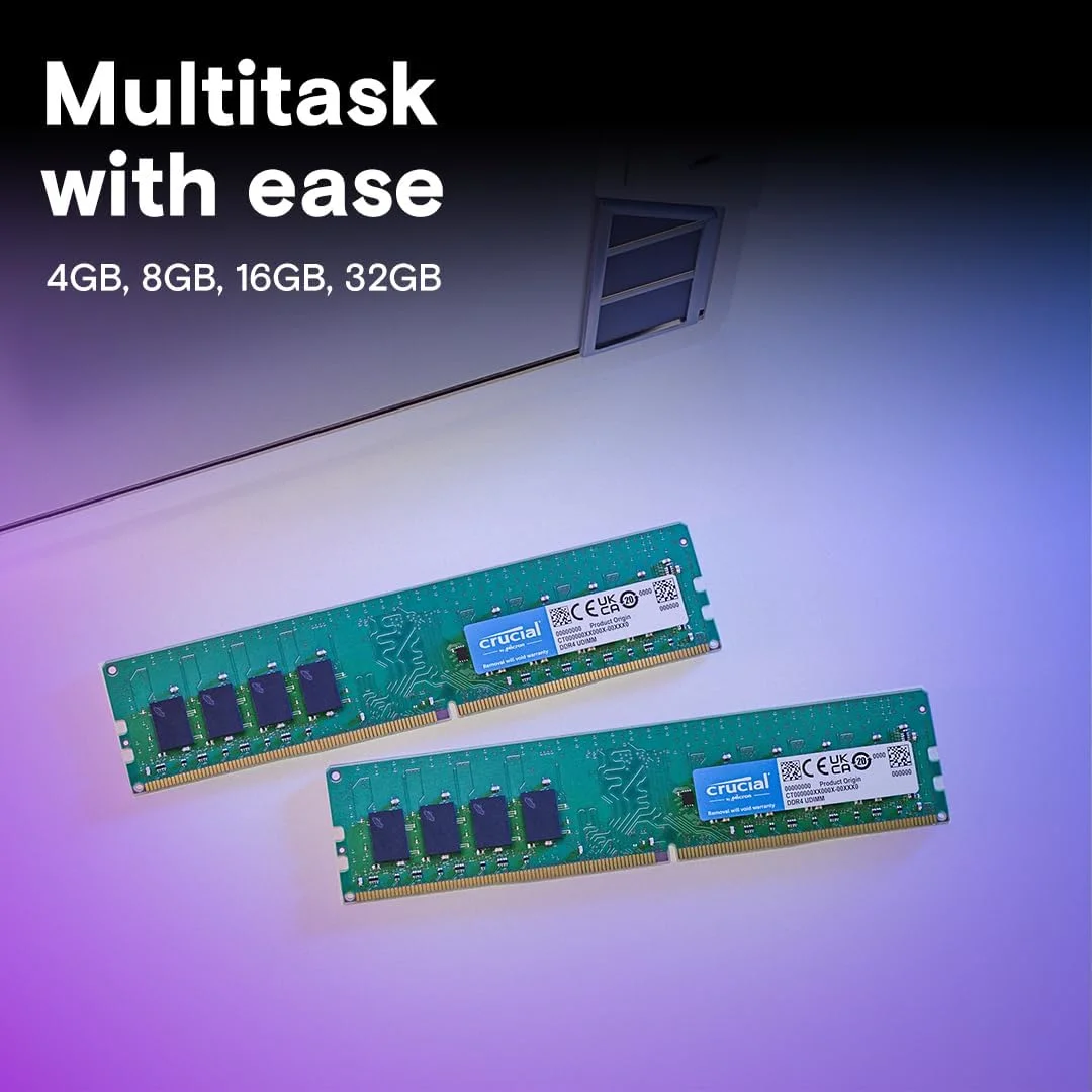 کیت رم کروشیال 64 گیگابایت (2x32 گیگابایت) DDR4 3200MHz CL22 (یا 2933MHz یا 2666MHz) حافظه دسکتاپ CT2K32G4DFD832A کیت رم کروشیال 64 گیگابایت (2x32 گیگابایت) DDR4 3200MHz CL22 (یا 2933MHz یا 2666MHz) حافظه دسکتاپ CT2K32G4DFD832A