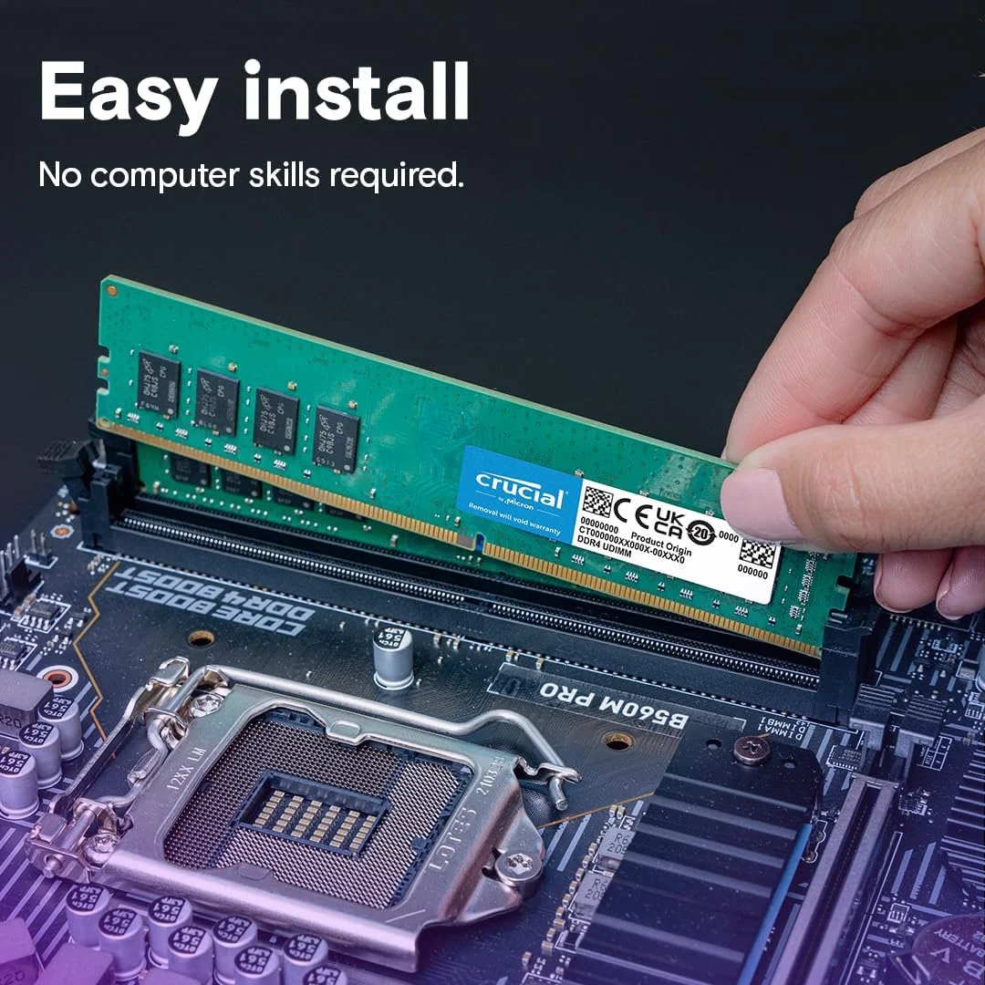 کیت رم کروشیال 64 گیگابایت (2x32 گیگابایت) DDR4 3200MHz CL22 (یا 2933MHz یا 2666MHz) حافظه دسکتاپ CT2K32G4DFD832A کیت رم کروشیال 64 گیگابایت (2x32 گیگابایت) DDR4 3200MHz CL22 (یا 2933MHz یا 2666MHz) حافظه دسکتاپ CT2K32G4DFD832A