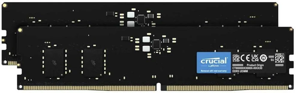 کیت رم کروشیال 16 گیگابایت (2x8 گیگابایت) DDR5 5600MHz (یا 5200MHz یا 4800MHz) حافظه دسکتاپ مدل CT2K8G56C46U5