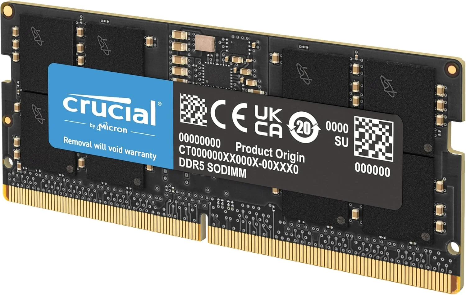 رم لپ تاپ کروشیال 16 گیگابایت DDR5 5600MHz (یا 5200MHz یا 4800MHz) مدل CT16G56C46S5
