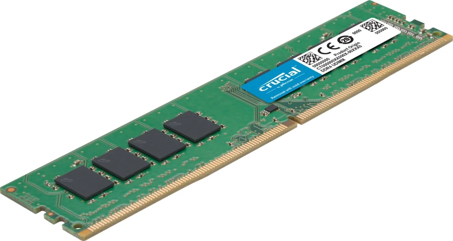 رم دسکتاپ کروشیال Basics با ظرفیت 16 گیگابایت DDR4 3200MT/s CL22 UDIMM 288-pin 1.2V