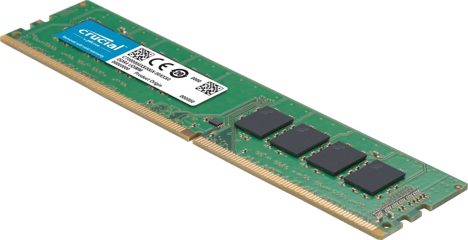 رم دسکتاپ کروشیال Basics با ظرفیت 16 گیگابایت DDR4 3200MT/s CL22 UDIMM 288-pin 1.2V