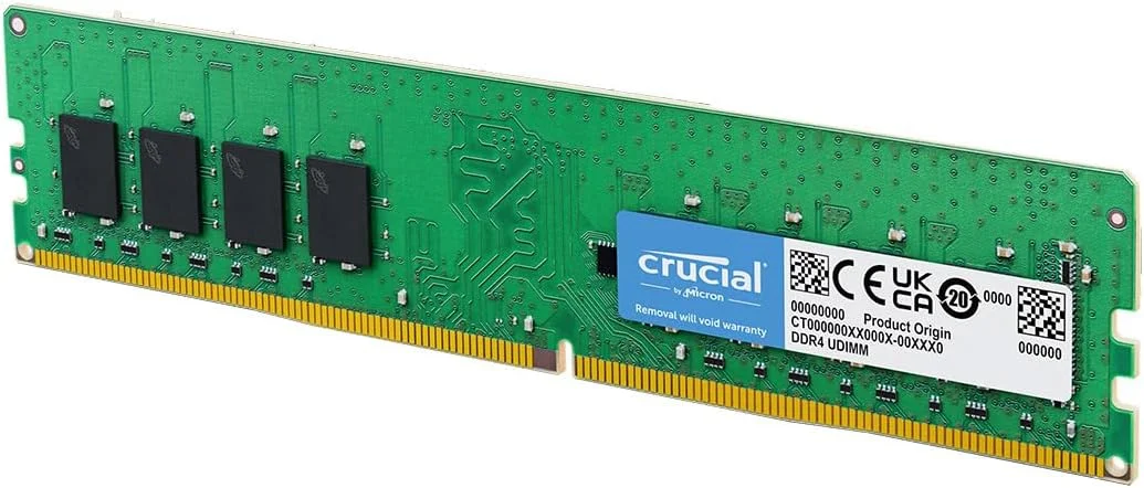 رم کامپیوتر Crucial CT8G4DFRA32A با ظرفیت 8 گیگابایت DDR4 3200MHz CL22 (2933MHz یا 2666MHz)