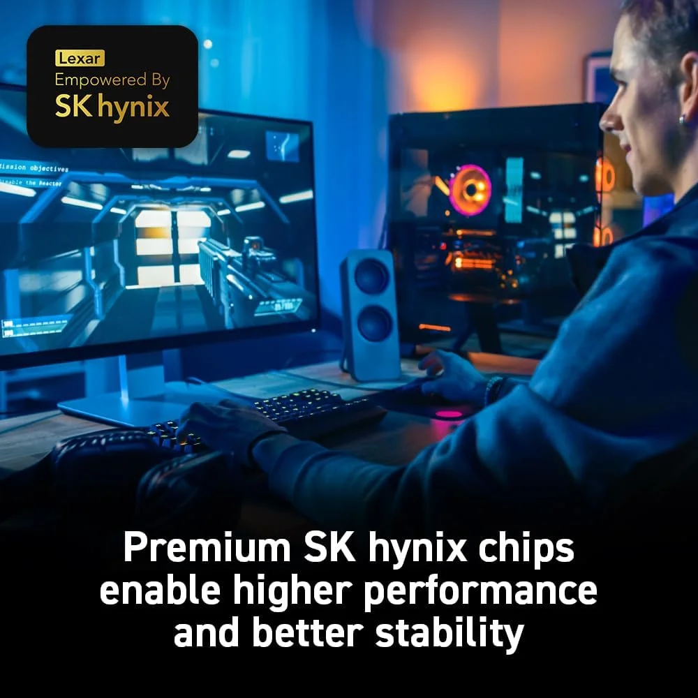 رم دسکتاپ Lexar ARES RGB DDR5 با ظرفیت 32 گیگابایت (2x16GB) و سرعت 6400MT/s CL32 - حافظه دسکتاپ Intel XMP 3.0 (مشکی) مدل LD5EU016G-R6400GDLA رم دسکتاپ Lexar ARES RGB DDR5 با ظرفیت 32 گیگابایت (2x16GB) و سرعت 6400MT/s CL32 - حافظه دسکتاپ Intel XMP 3.0 (مشکی) مدل LD5EU016G-R6400GDLA