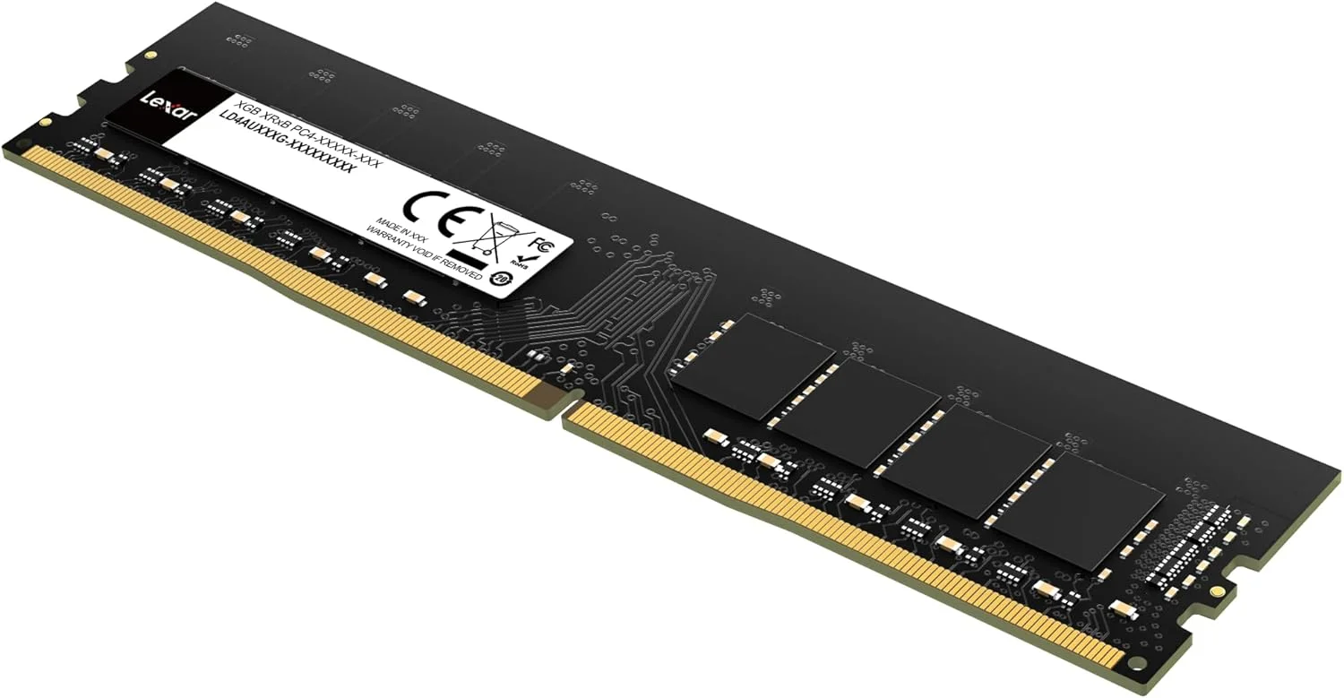 رم دسکتاپ Lexar UDIMM DDR4 با ظرفیت 8 گیگابایت و فرکانس 3200 مگاهرتز، 288 پین، حافظه کامپیوتر با کارایی بالا، ارتقاء ماژول رم (LD4AU008G-B3200GSST)