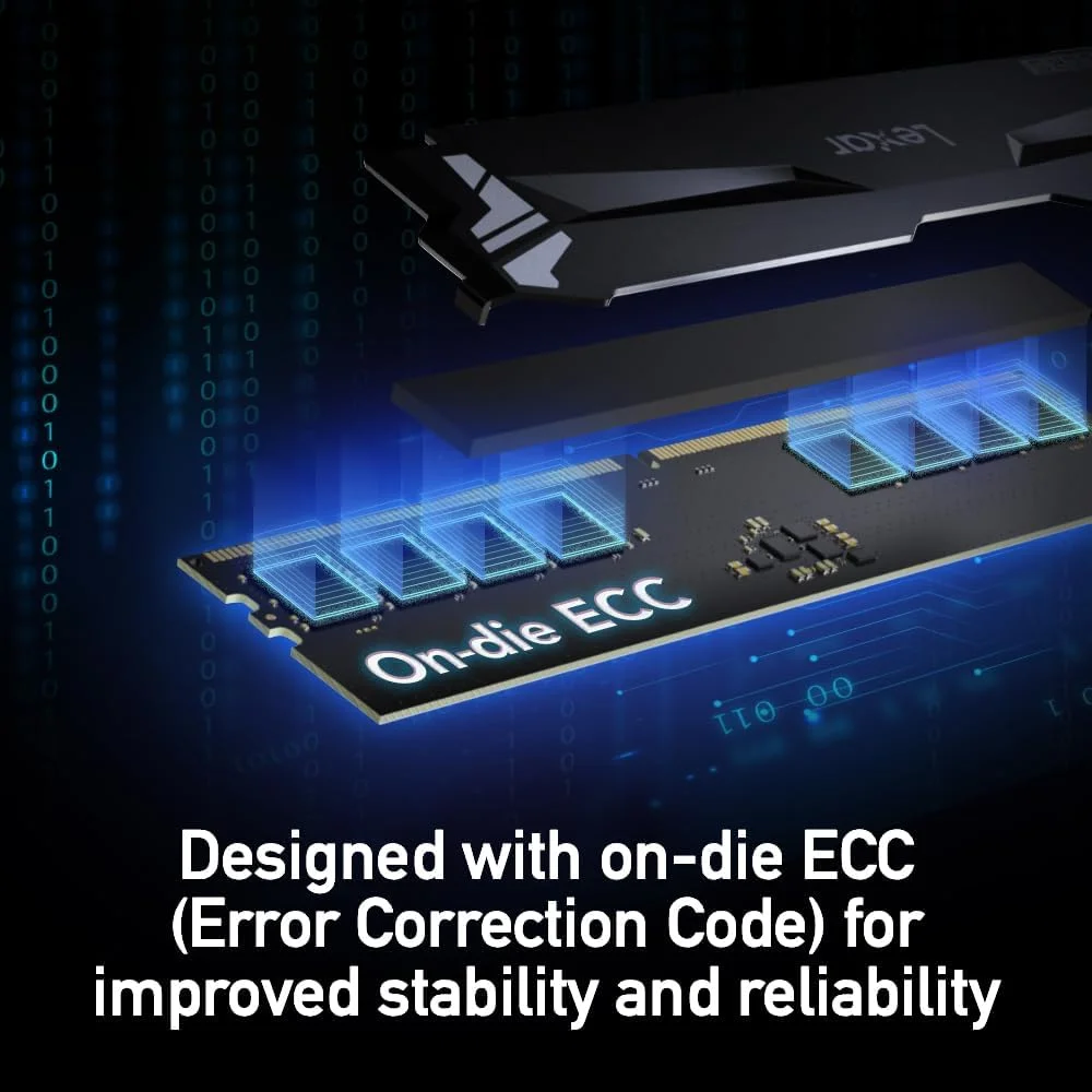 رم دسکتاپ Lexar ARES RGB DDR5 با ظرفیت 32 گیگابایت (2x16GB) و سرعت 6400MT/s CL32 - حافظه دسکتاپ Intel XMP 3.0 (مشکی) مدل LD5EU016G-R6400GDLA رم دسکتاپ Lexar ARES RGB DDR5 با ظرفیت 32 گیگابایت (2x16GB) و سرعت 6400MT/s CL32 - حافظه دسکتاپ Intel XMP 3.0 (مشکی) مدل LD5EU016G-R6400GDLA