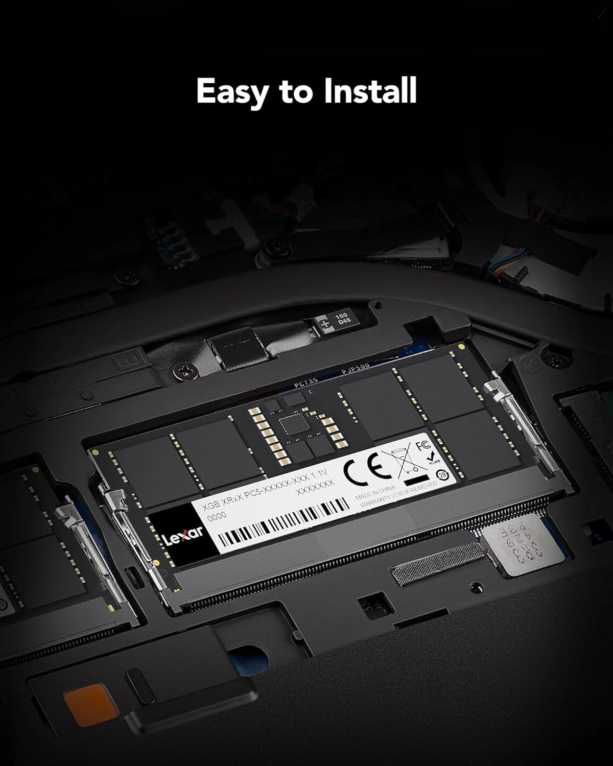 رم لپ تاپ Lexar SODIMM 16GB DDR5 با فرکانس 5600 مگاهرتز، 262 پین DDR5 SODIMM، رم DRAM SO-DIMM گیمینگ با عملکرد بالا برای حافظه لپ تاپ/مینی کامپیوتر All-in-one Intel NUC، 1.1 ولت، CL46-45-45-90 (LD5S16G56C46ST-BGS) رم لپ تاپ Lexar SODIMM 16GB DDR5 با فرکانس 5600 مگاهرتز، 262 پین DDR5 SODIMM، رم DRAM SO-DIMM گیمینگ با عملکرد بالا برای حافظه لپ تاپ/مینی کامپیوتر All-in-one Intel NUC، 1.1 ولت، CL46-45-45-90 (LD5S16G56C46ST-BGS)