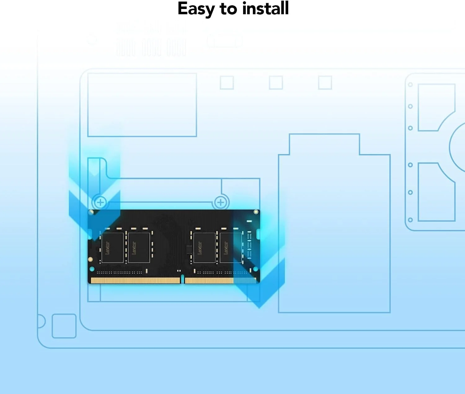 لکسار 16 گیگابایت DDR4-3200 (LD4AS016G-B3200GSST)