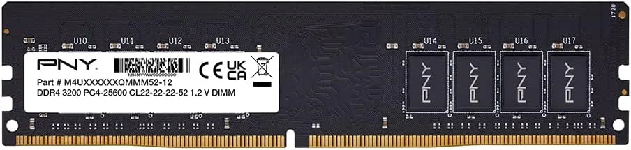 رم دسکتاپ PNY با ظرفیت 16 گیگابایت، عملکرد DDR4 3200MHz (MD16GSD43200-TB)