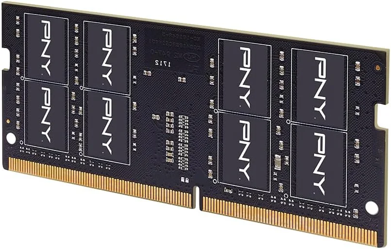 PNY Performance رم 16 گیگابایتی DDR4 با فرکانس 3200 مگاهرتز (PC4-25600) CL22 (سازگار با فرکانس‌های 2933 مگاهرتز، 2666 مگاهرتز، 2400 مگاهرتز یا 2133 مگاهرتز) 1.2 ولت نوت‌بوک/لپ‌تاپ (SODIMM) کیت حافظه کامپیوتر – MN16GSD43200-TB