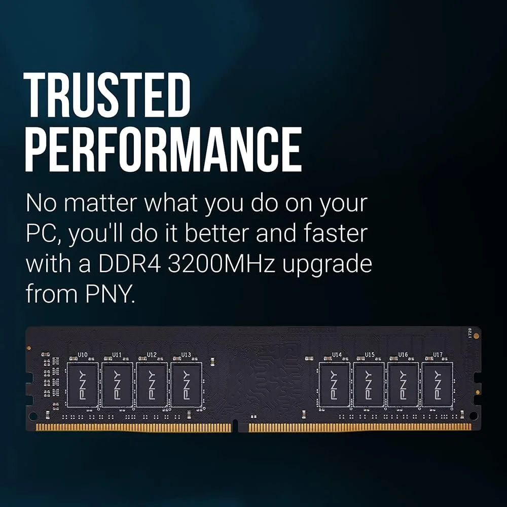 رم دسکتاپ PNY با ظرفیت 16 گیگابایت، عملکرد DDR4 3200MHz (MD16GSD43200-TB) رم دسکتاپ PNY با ظرفیت 16 گیگابایت، عملکرد DDR4 3200MHz (MD16GSD43200-TB)