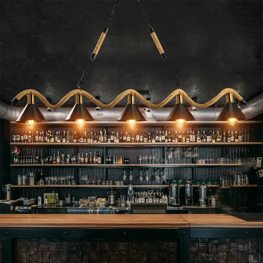 چراغ آویز رترو CattleBie، چراغ آویز LED با طناب کنفی، لوستر آهنی، آباژور آویز فلزی مشکی، چراغ سقفی عتیقه، چراغ مدرن میز غذاخوری، چراغ آویز با قابلیت تنظیم ارتفاع چراغ آویز رترو CattleBie، چراغ آویز LED با طناب کنفی، لوستر آهنی، آباژور آویز فلزی مشکی، چراغ سقفی عتیقه، چراغ مدرن میز غذاخوری، چراغ آویز با قابلیت تنظیم ارتفاع