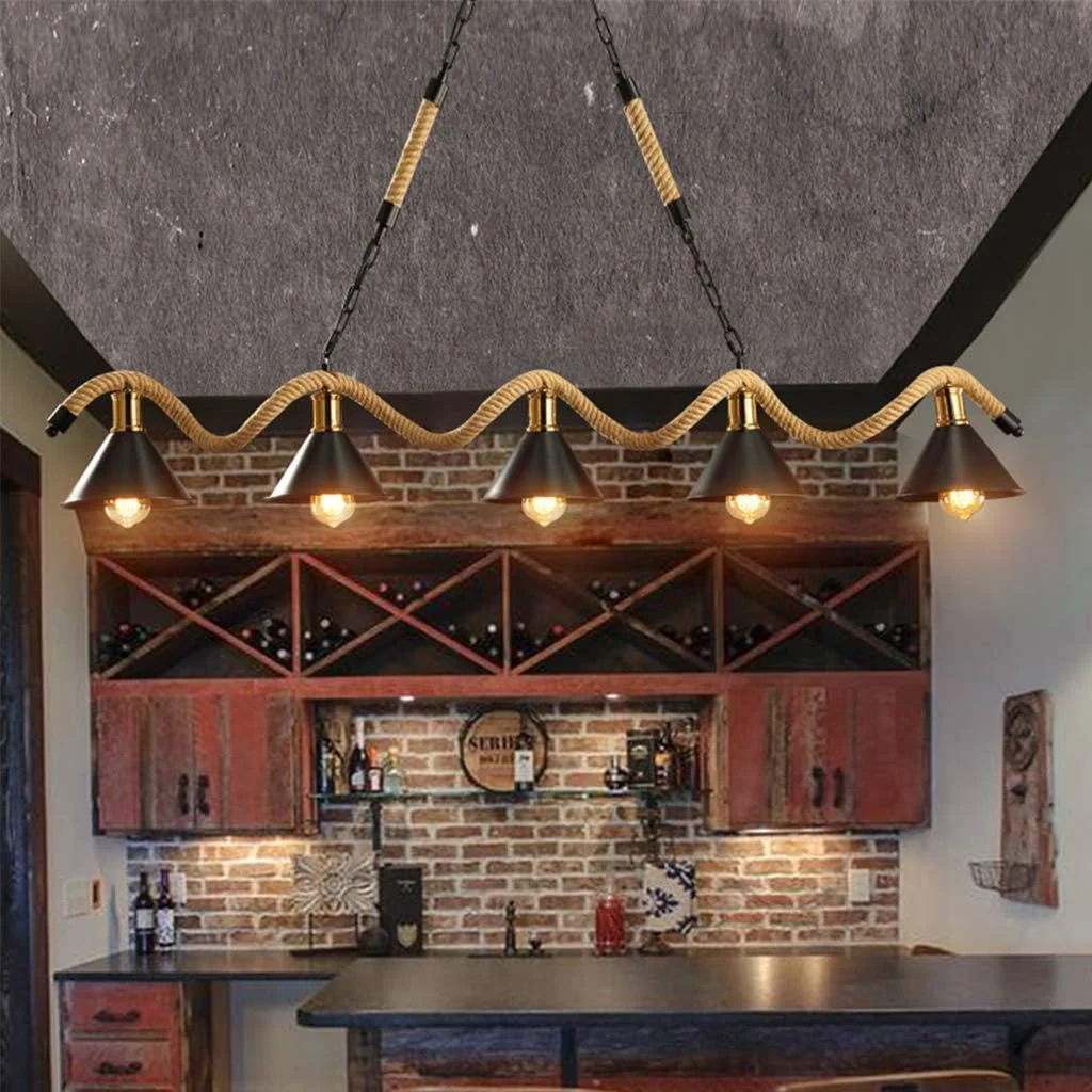 چراغ آویز رترو CattleBie، چراغ آویز LED با طناب کنفی، لوستر آهنی، آباژور آویز فلزی مشکی، چراغ سقفی عتیقه، چراغ مدرن میز غذاخوری، چراغ آویز با قابلیت تنظیم ارتفاع چراغ آویز رترو CattleBie، چراغ آویز LED با طناب کنفی، لوستر آهنی، آباژور آویز فلزی مشکی، چراغ سقفی عتیقه، چراغ مدرن میز غذاخوری، چراغ آویز با قابلیت تنظیم ارتفاع