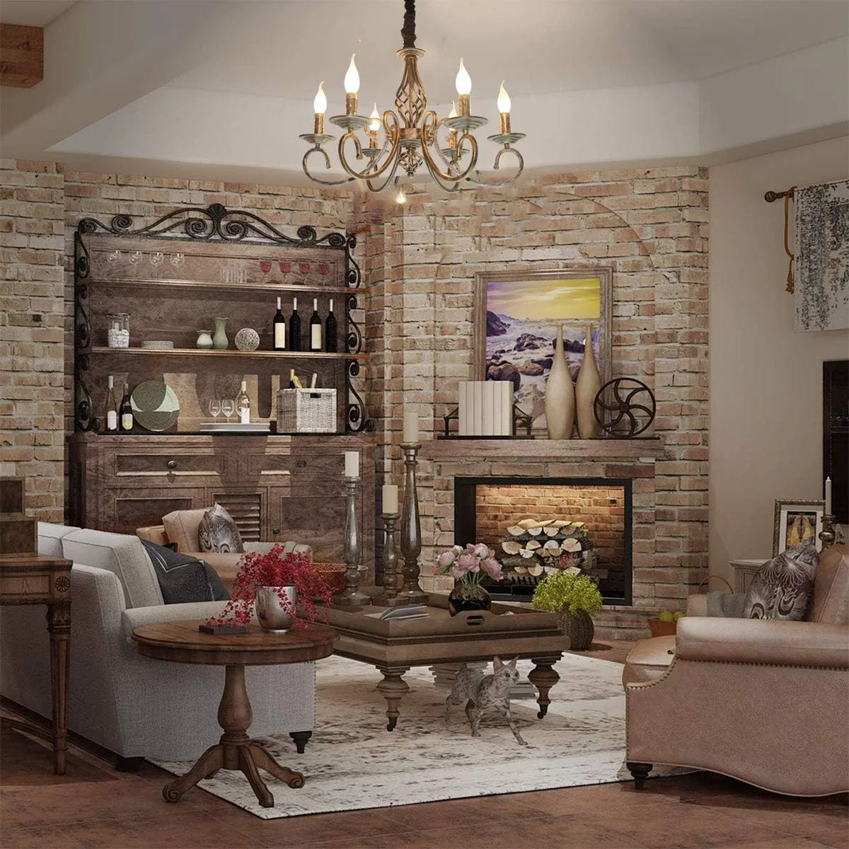 لوستر روستیک گانید، لوستر به سبک فرانسوی قدیمی، لوسترهای سقفی عتیقه از جنس آهن فرفورژه، چراغ آویز برنزی برای آشپزخانه، خانه روستایی، اتاق غذاخوری، اتاق نشیمن، 6 شعله لوستر روستیک گانید، لوستر به سبک فرانسوی قدیمی، لوسترهای سقفی عتیقه از جنس آهن فرفورژه، چراغ آویز برنزی برای آشپزخانه، خانه روستایی، اتاق غذاخوری، اتاق نشیمن، 6 شعله