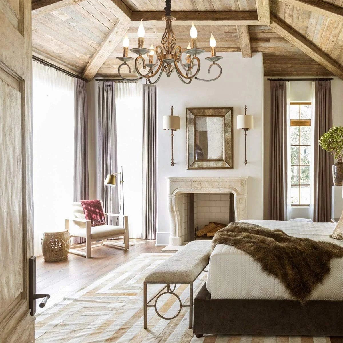 لوستر روستیک گانید، لوستر به سبک فرانسوی قدیمی، لوسترهای سقفی عتیقه از جنس آهن فرفورژه، چراغ آویز برنزی برای آشپزخانه، خانه روستایی، اتاق غذاخوری، اتاق نشیمن، 6 شعله لوستر روستیک گانید، لوستر به سبک فرانسوی قدیمی، لوسترهای سقفی عتیقه از جنس آهن فرفورژه، چراغ آویز برنزی برای آشپزخانه، خانه روستایی، اتاق غذاخوری، اتاق نشیمن، 6 شعله