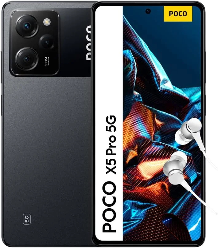 گوشی موبایل شیائومی Poco X5 Pro دو سیم کارت 128 گیگابایت رام + 6 گیگابایت رم (فقط GSM | بدون CDMA) نسخه بین المللی - آنلاک فکتوری 5G - (مشکی)