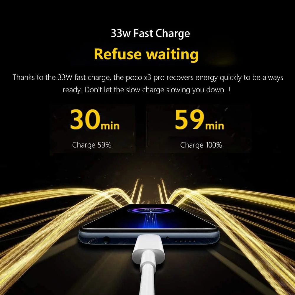 شیائومی POCO X3 Pro با 6 گیگابایت رم و 128 گیگابایت حافظه داخلی (آبی یخی)