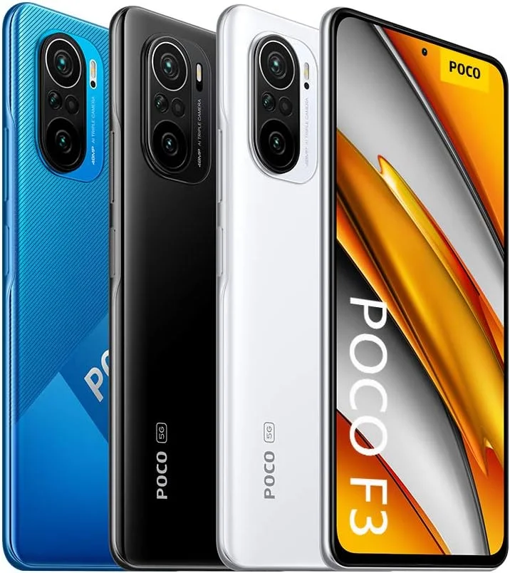 گوشی موبایل POCO F3 5G - حافظه 256 گیگابایت + 8 گیگابایت رم، نمایشگر 6.67 اینچی 120 هرتز AMOLED DotDisplay، پردازنده Snapdragon 870، دوربین سه گانه 48 مگاپیکسلی، باتری 4520 میلی آمپر ساعت، مشکی شب (نسخه انگلستان + 2 سال گارانتی)