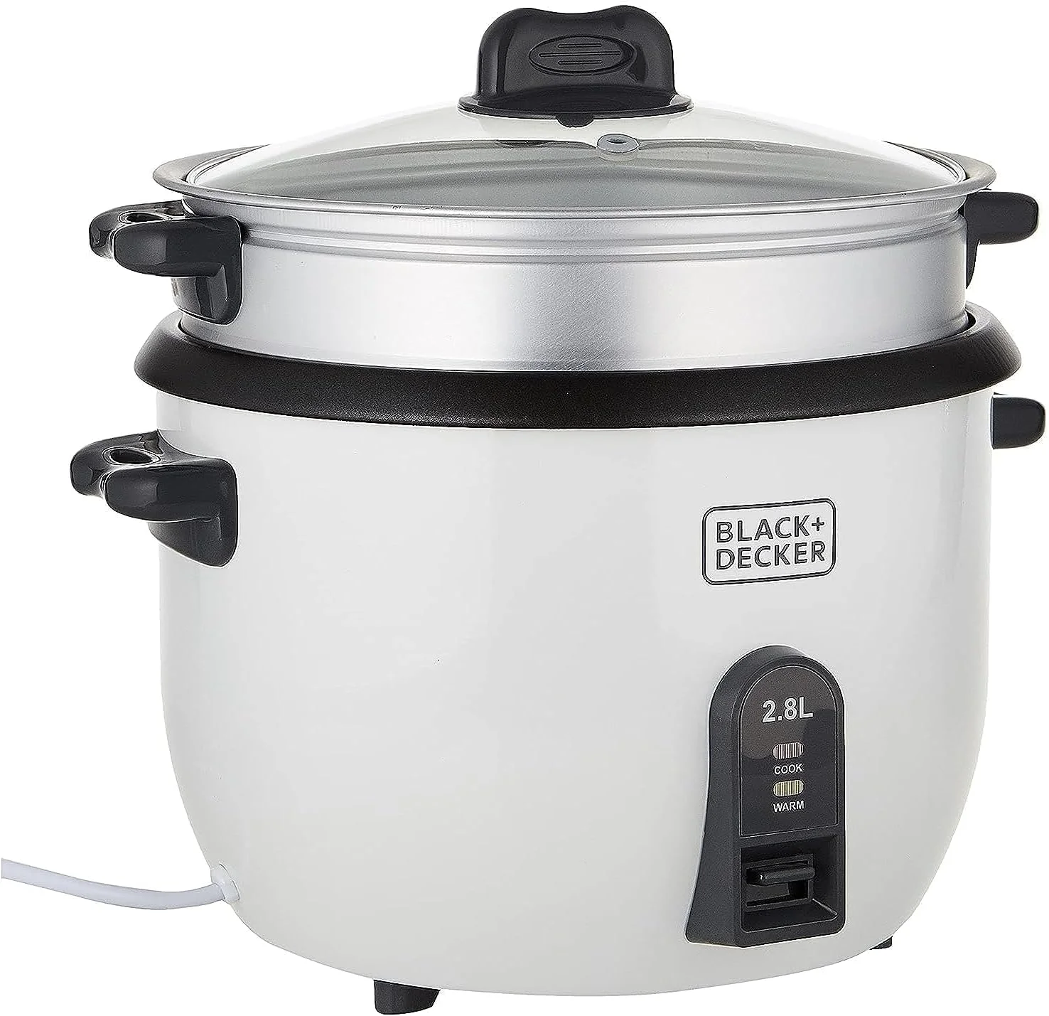 پلوپز بلک اند دکر 1100 وات، سفید، 2.8 لیتر، مدل Rc2850-B5