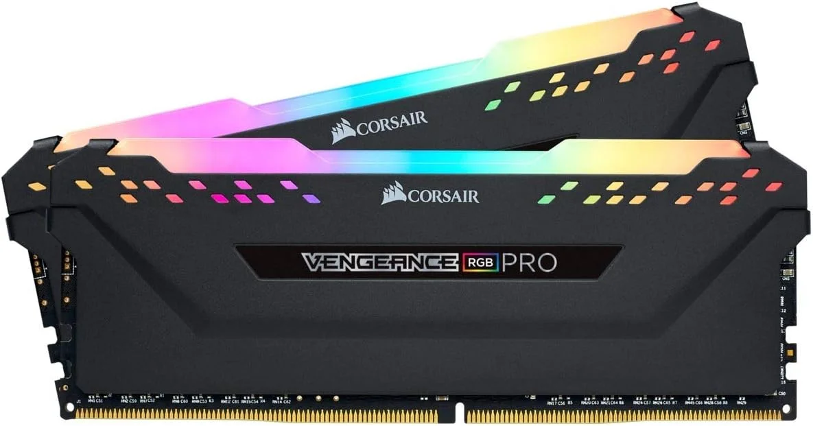 حافظه رم دسکتاپ 32 گیگابایتی Corsair CMW32GX4M2C3200C16 VENGEANCE RGB PRO DDR4 3200 (2x16GB) C16 مشکی
