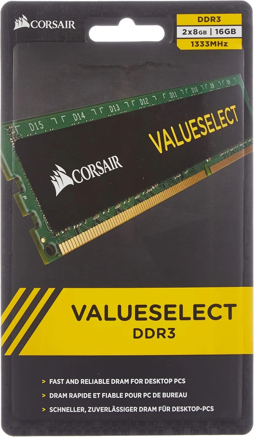 کیت حافظه رم دسکتاپ کرسیر مدل CMV16GX3M2A1333C9 Value Select با ظرفیت 16 گیگابایت (2x8GB) DDR3 1333 مگاهرتز CL9 کیت حافظه رم دسکتاپ کرسیر مدل CMV16GX3M2A1333C9 Value Select با ظرفیت 16 گیگابایت (2x8GB) DDR3 1333 مگاهرتز CL9