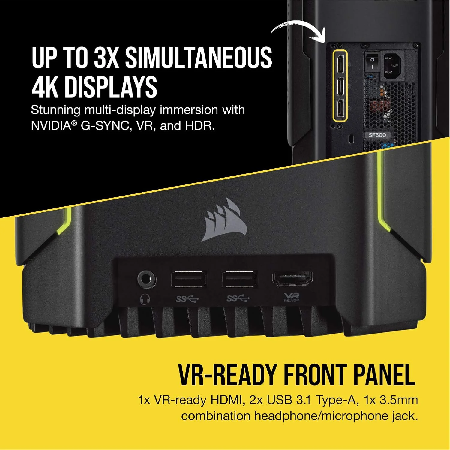 کامپیوتر رومیزی گیمینگ کامپکت CORSAIR ONE i140 با پردازنده i9-9900K - رم 32 گیگابایتی CS-9020003-NA