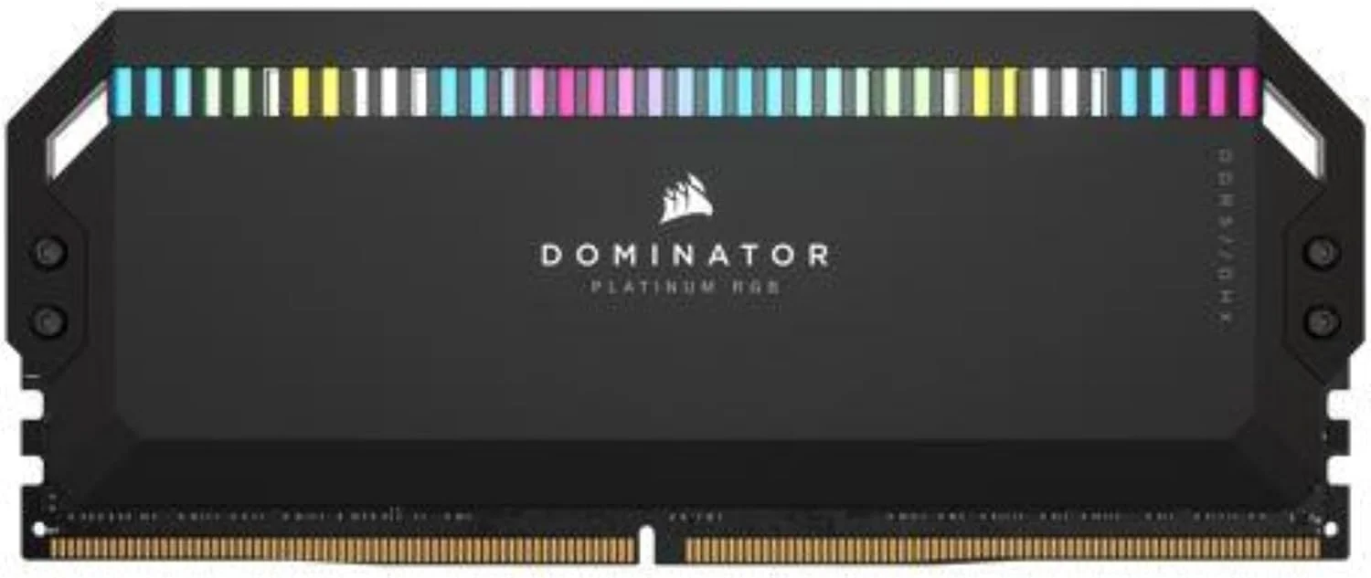رم کورسیر DOMINATOR PLATINUM RGB DDR5 64GB (2x32GB) DDR5 5200 (PC5-41600) C40 1.25V - مشکی، CMT64GX5M2B5200C40