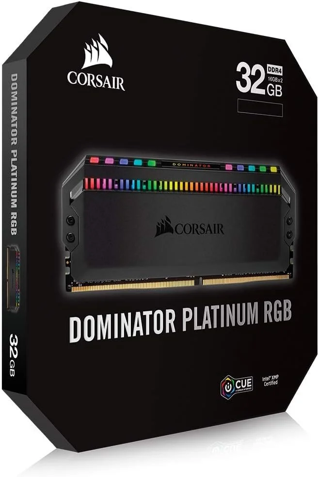 رم کورسیر DOMINATOR PLATINUM RGB 32GB (2x16GB) DDR4 4000 (PC4-32000) C18 1.35V - مشکی